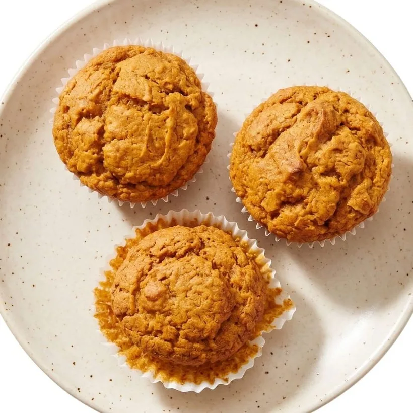pumpkin fiber muffin with 8g of fiber, a fall bakery item on the tandoco thanksgiving table in minneapolis