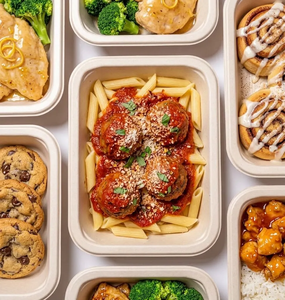 a spread of tandoco high-protein meals and wellness bakery, made fresh in Minneapolis