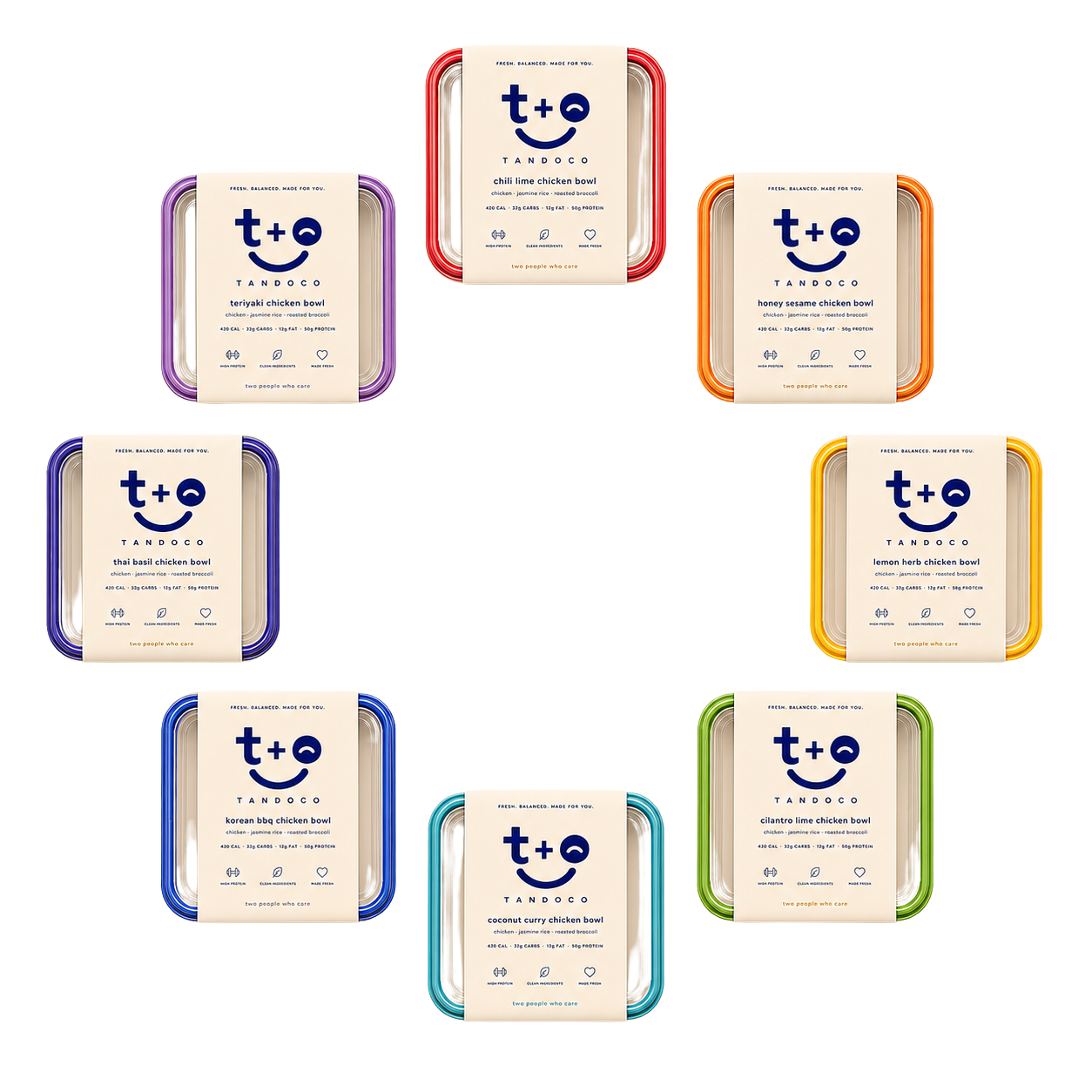 rainbow of meal-prep containers — for every kind of week