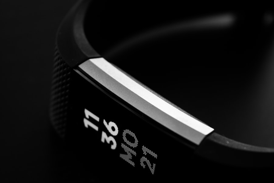 wearable fitness tracker showing daily activity and health metrics