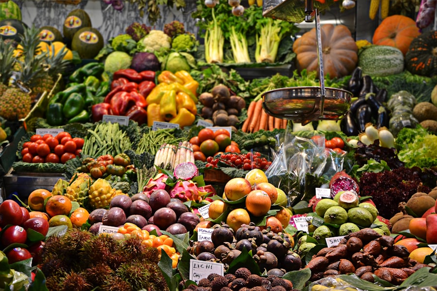 fresh produce at a minneapolis market